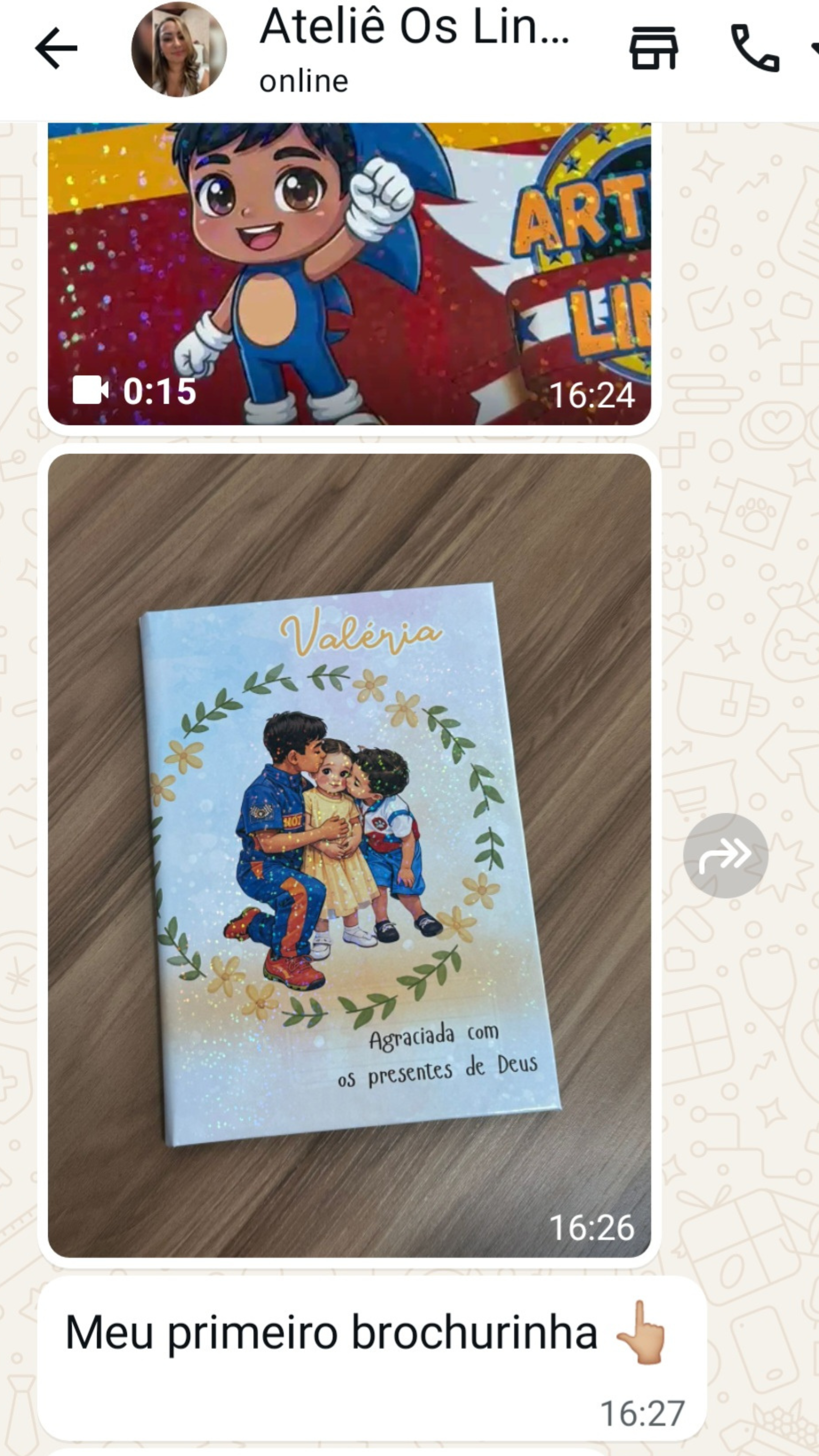 Depoimento de aluna