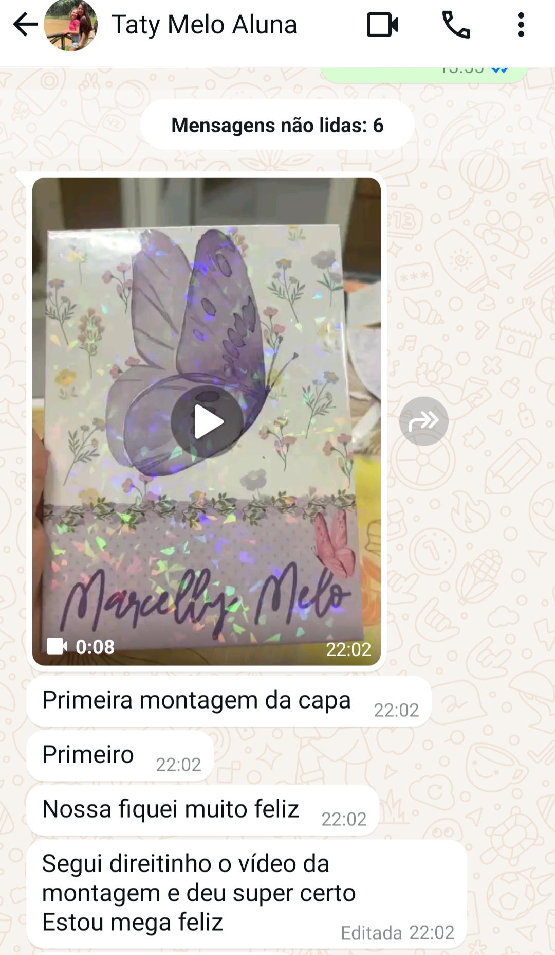 Depoimento de aluna