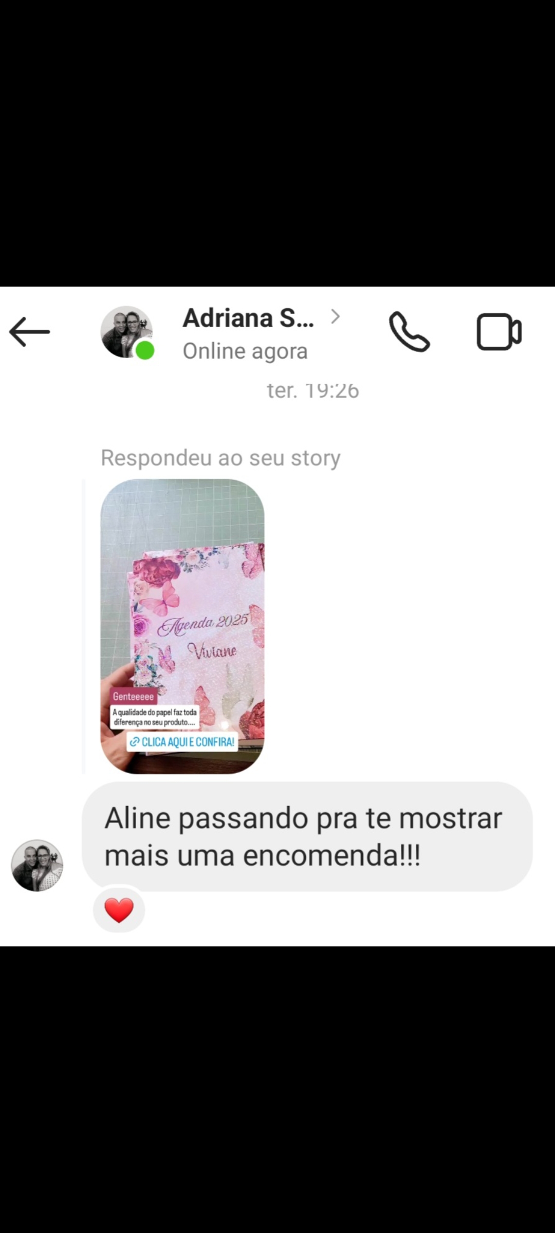 Depoimento de aluna